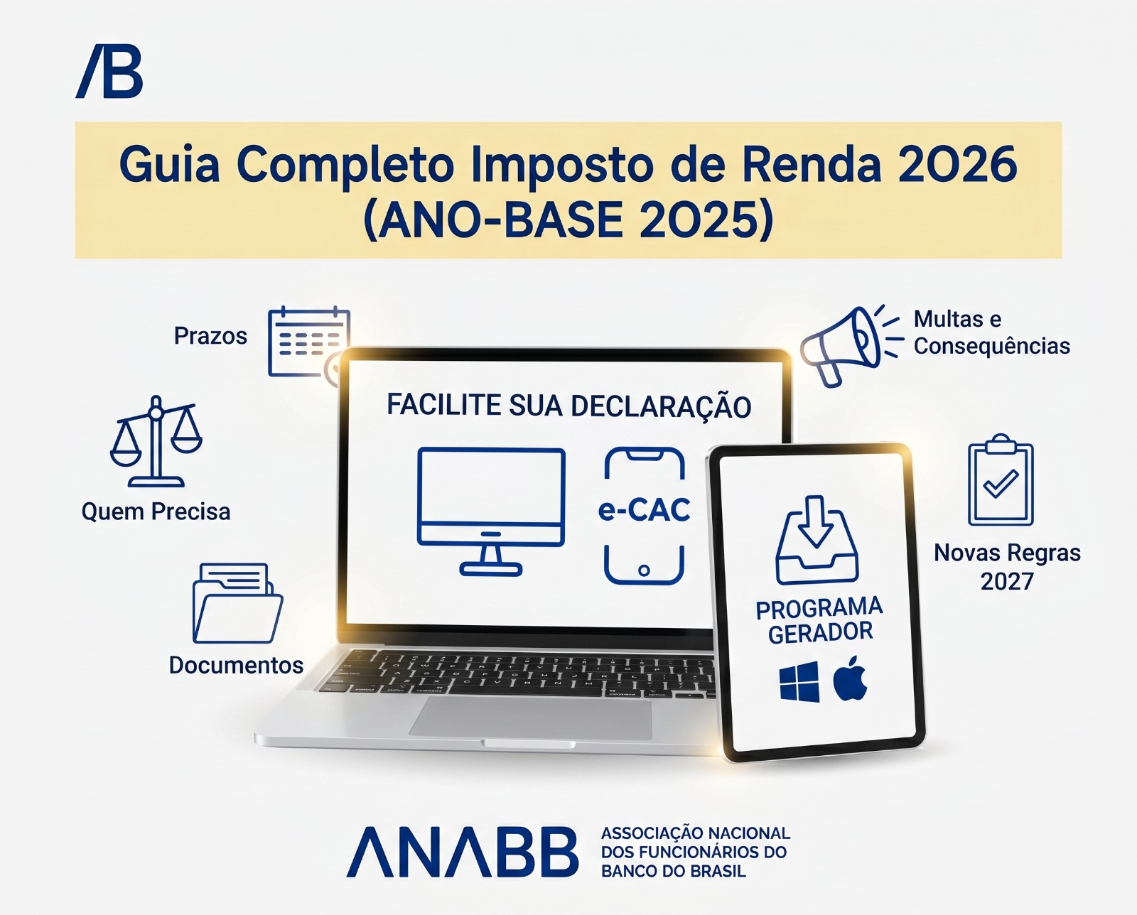 ANABB PREPARA GUIA SOBRE IMPOSTO DE RENDA 2026