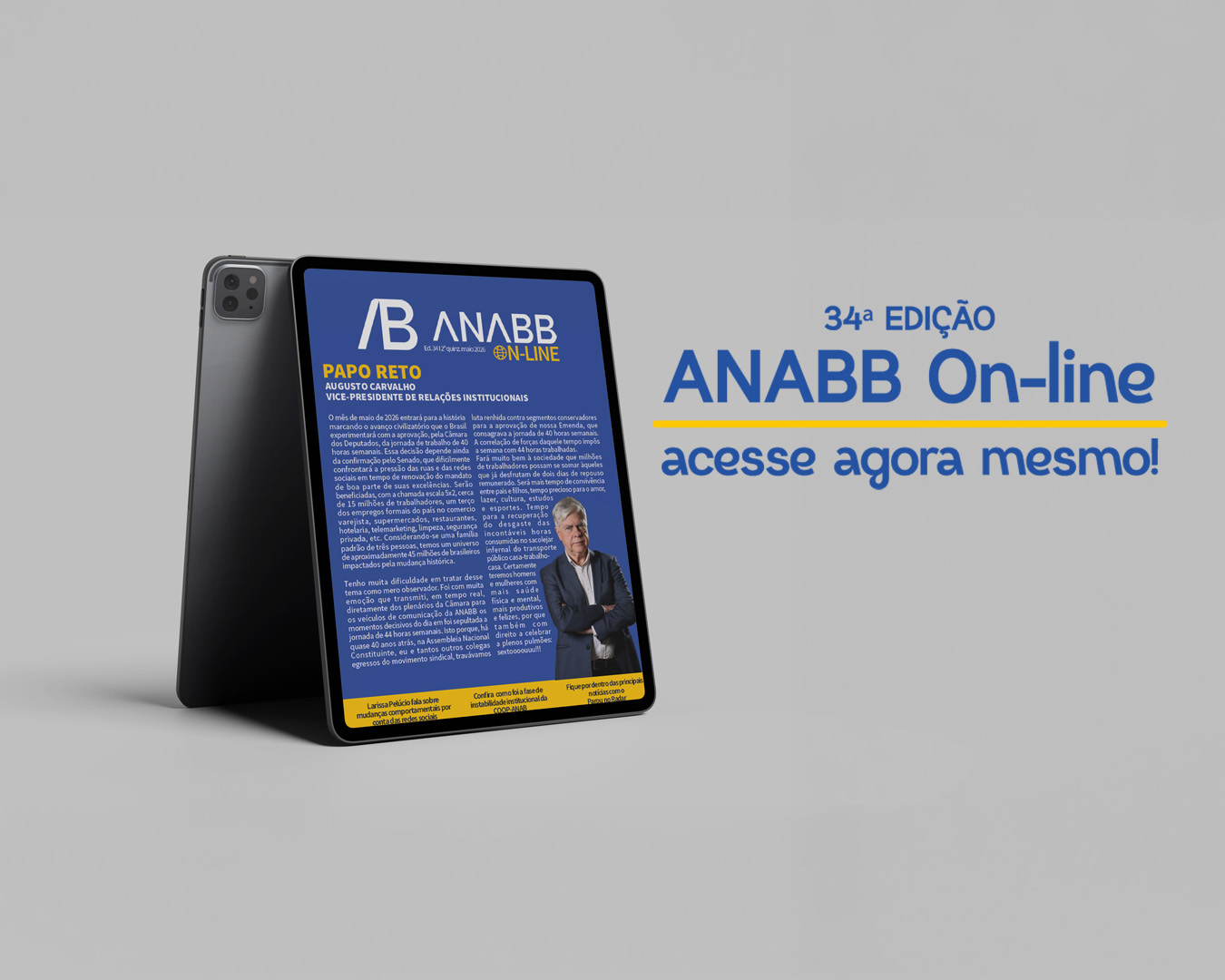JÁ ESTÁ NO AR A 34ª EDIÇÃO DO ANABB ON-LINE