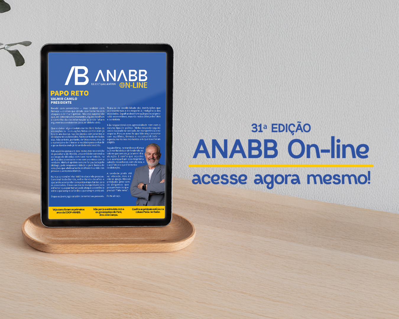 ESTÁ NO AR A 31ª EDIÇÃO DO ANABB ON-LINE