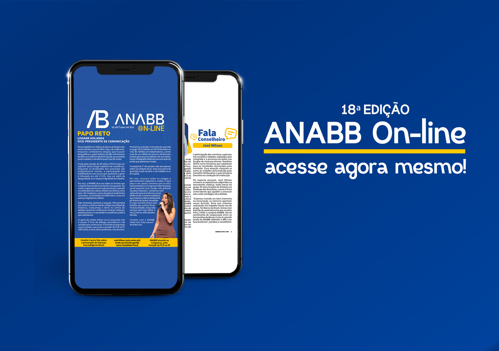 CONFIRA AS NOVIDADES DO ANABB ON-LINE