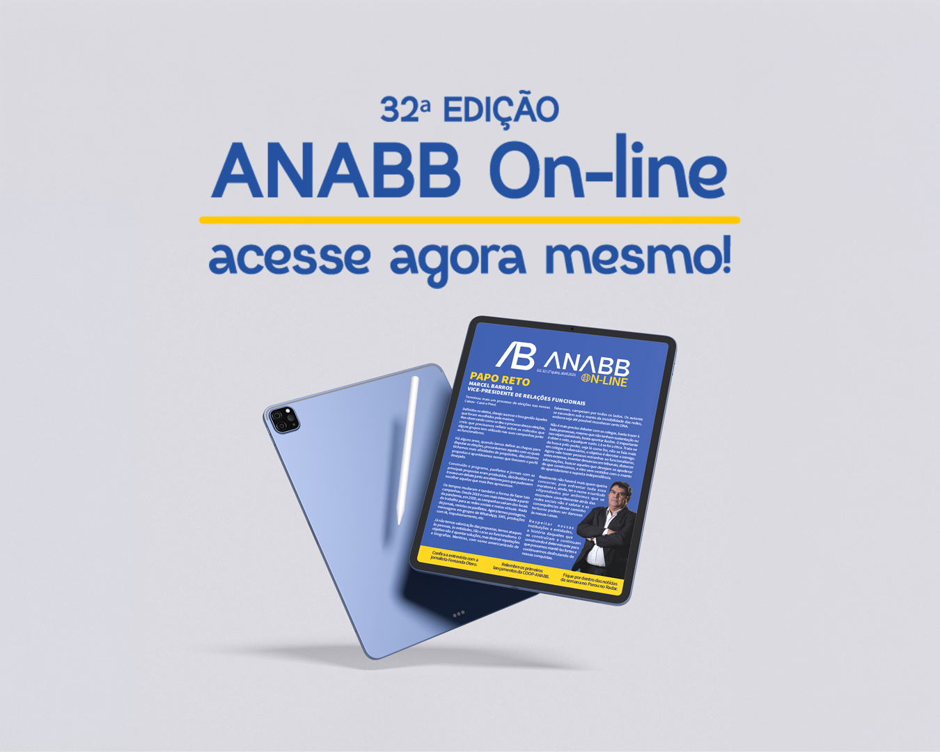 DISPONÍVEL 32ª EDIÇÃO DO ANABB ON-LINE